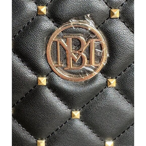BADGLEY MISCHKA Quilted Studded Logo Chain Camera Bag NWT - Picture 3 of 11